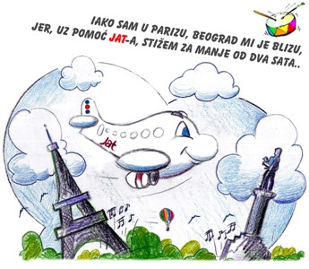Letovi JAT Airways-a na liniji Pariz - Beograd
